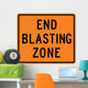 End Blasting Zone Word Wall Decal