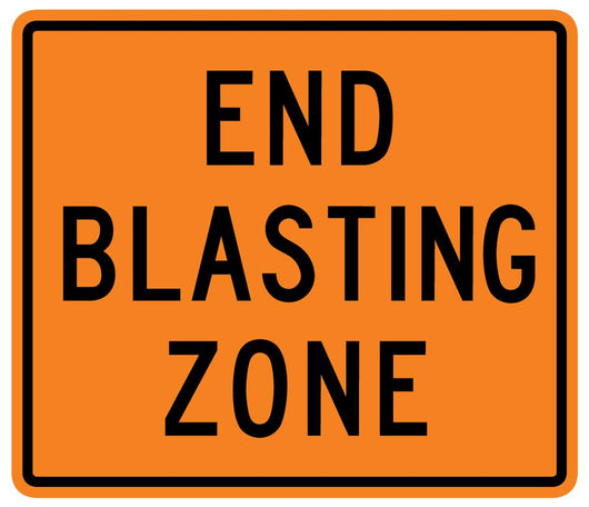 End Blasting Zone Word Wall Decal