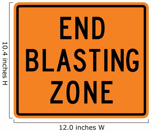 End Blasting Zone Word Wall Decal