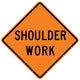 Shoulder Work Word Sign Wall Decal