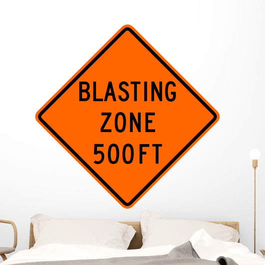 Blasting Zone 500 Ft Wall Decal