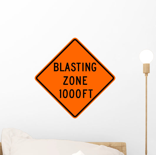 Blasting Zone 1000 Ft Wall Decal