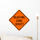 Blasting Zone 1000 Ft Wall Decal