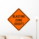 Blasting Zone 1000 Ft Wall Decal
