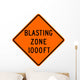 Blasting Zone 1000 Ft Wall Decal