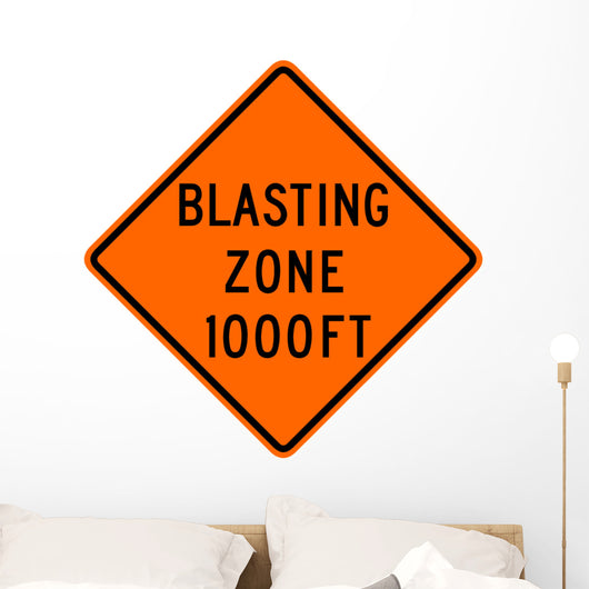Blasting Zone 1000 Ft Wall Decal