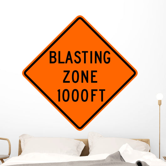 Blasting Zone 1000 Ft Wall Decal