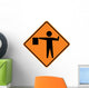 Flagger Symbol Sign Wall Decal