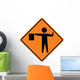 Flagger Symbol Sign Wall Decal