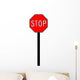 Stop Ahead Symbol Sign Wall Decal