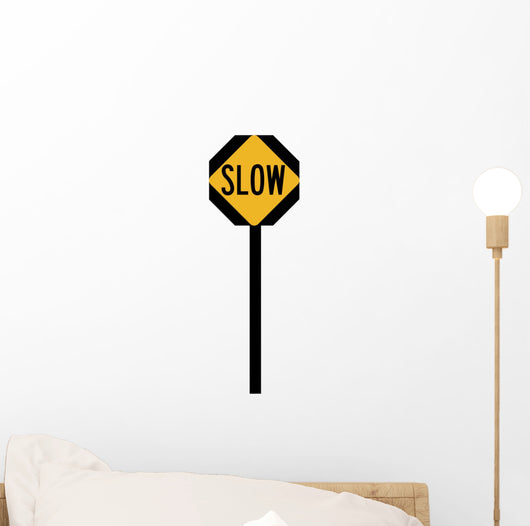 Slow Ahead Symbol Sign Wall Decal