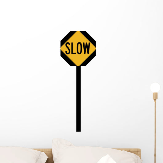 Slow Ahead Symbol Sign Wall Decal