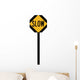 Slow Ahead Symbol Sign Wall Decal