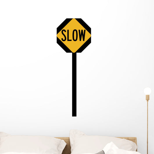 Slow Ahead Symbol Sign Wall Decal