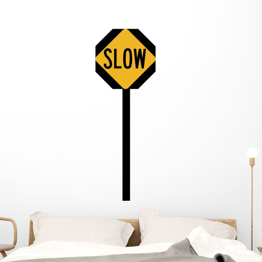 Slow Ahead Symbol Sign Wall Decal
