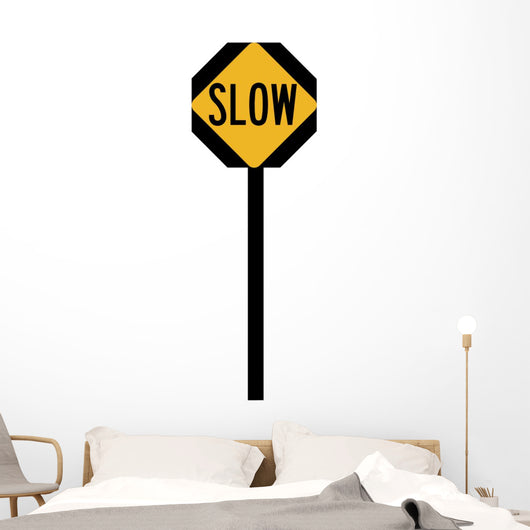Slow Ahead Symbol Sign Wall Decal