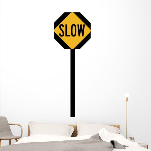 Slow Ahead Symbol Sign Wall Decal