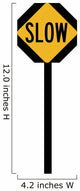 Slow Ahead Symbol Sign Wall Decal