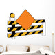Road Closed Sign Wall Decal