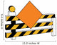 Road Closed Sign Wall Decal
