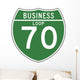 Interstate Business Loop Sign Wall Decal