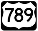 US Numbered Route Sign (Three Digit) Wall Decal