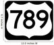 US Numbered Route Sign (Three Digit) Wall Decal