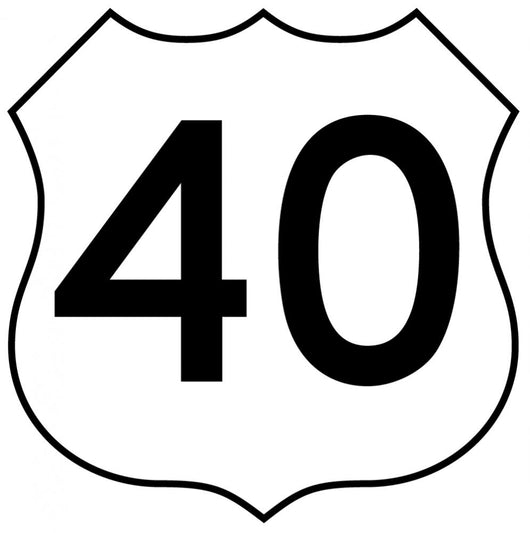 Us Numbered Route Sign-2 Wall Decal