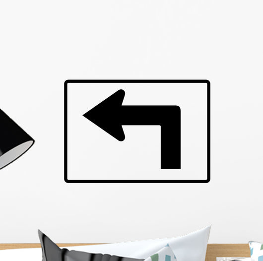 Advance Left Turn 90 Wall Decal