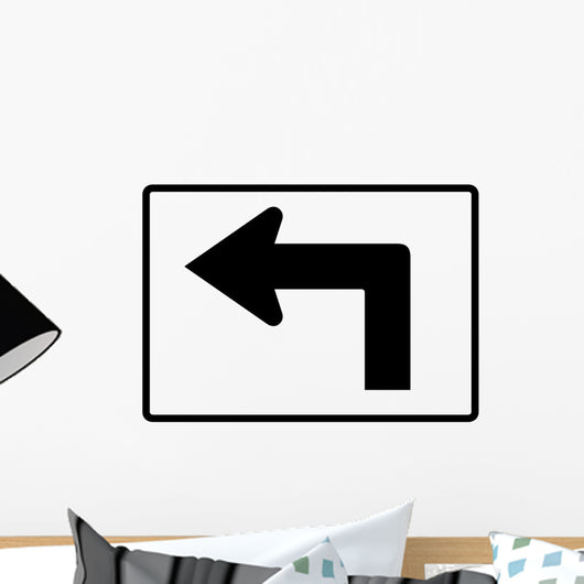 Advance Left Turn 90 Wall Decal