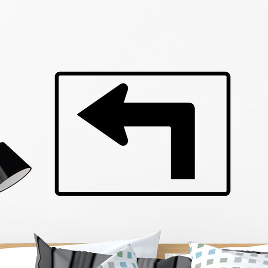 Advance Left Turn 90 Wall Decal