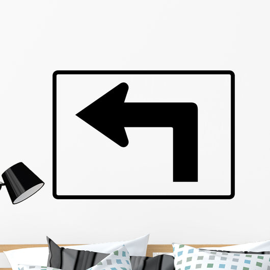 Advance Left Turn 90 Wall Decal