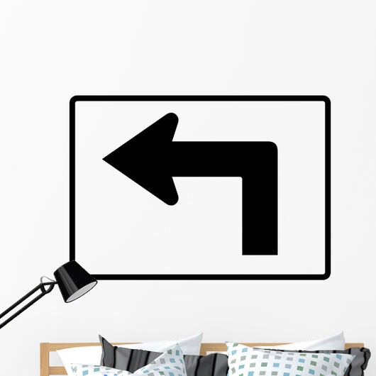 Advance Left Turn 90 Wall Decal