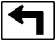 Advance Left Turn 90 Wall Decal