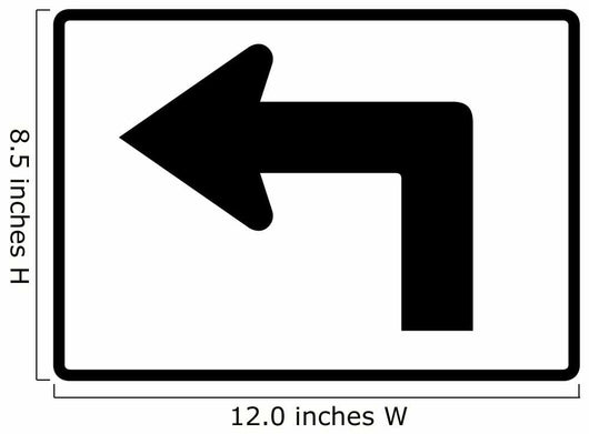 Advance Left Turn 90 Wall Decal