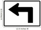 Advance Left Turn 90 Wall Decal
