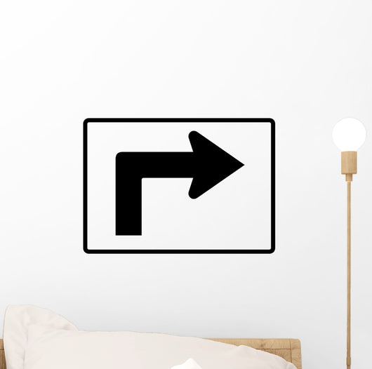Advance Right Turn 90 Wall Decal