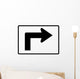 Advance Right Turn 90 Wall Decal