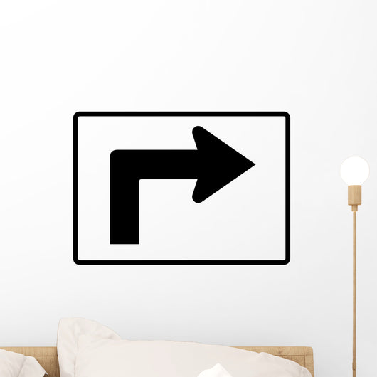 Advance Right Turn 90 Wall Decal