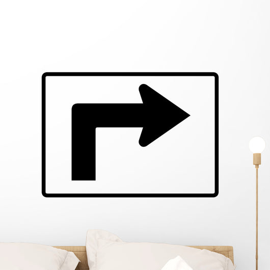 Advance Right Turn 90 Wall Decal