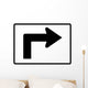 Advance Right Turn 90 Wall Decal