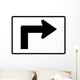 Advance Right Turn 90 Wall Decal