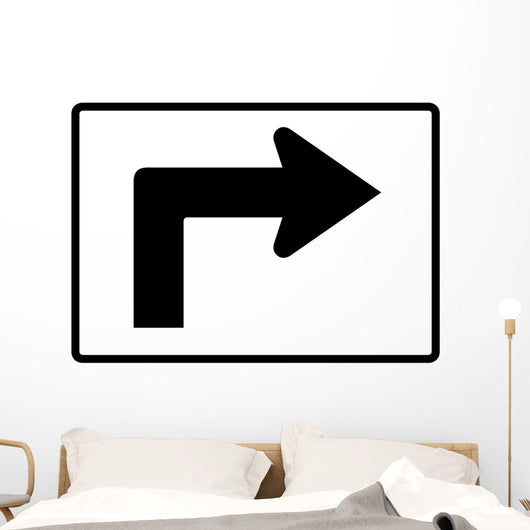Advance Right Turn 90 Wall Decal
