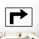 Advance Right Turn 90 Wall Decal