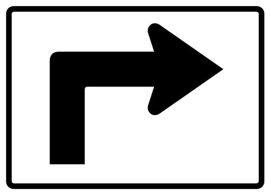 Advance Right Turn 90 Wall Decal