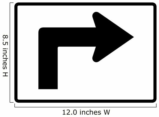 Advance Right Turn 90 Wall Decal