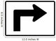 Advance Right Turn 90 Wall Decal