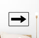 Right Arrow Sign Wall Decal
