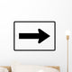 Right Arrow Sign Wall Decal