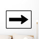 Right Arrow Sign Wall Decal
